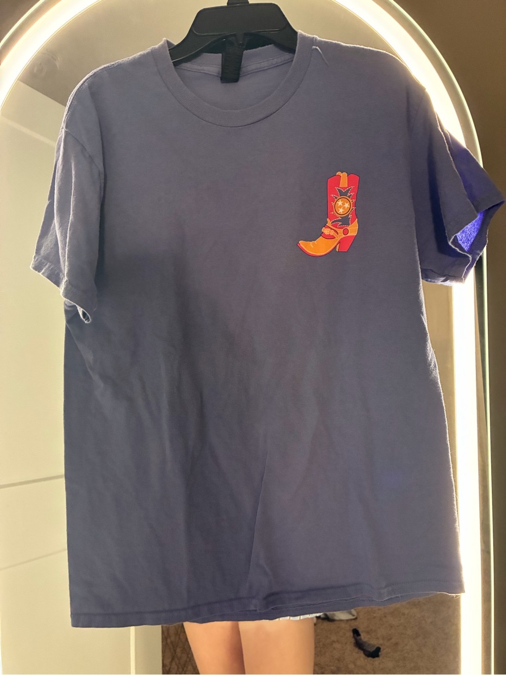 Gildan Light Blue Heavy Cotton Crewneck Tee